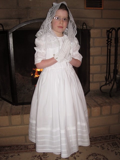 Zelie's Roses : Traditional Long-Sleeved First Holy Communion Dresses