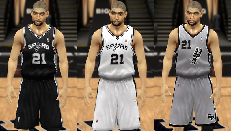 NBA 2K13 San Antonio Spurs Jersey Pack 