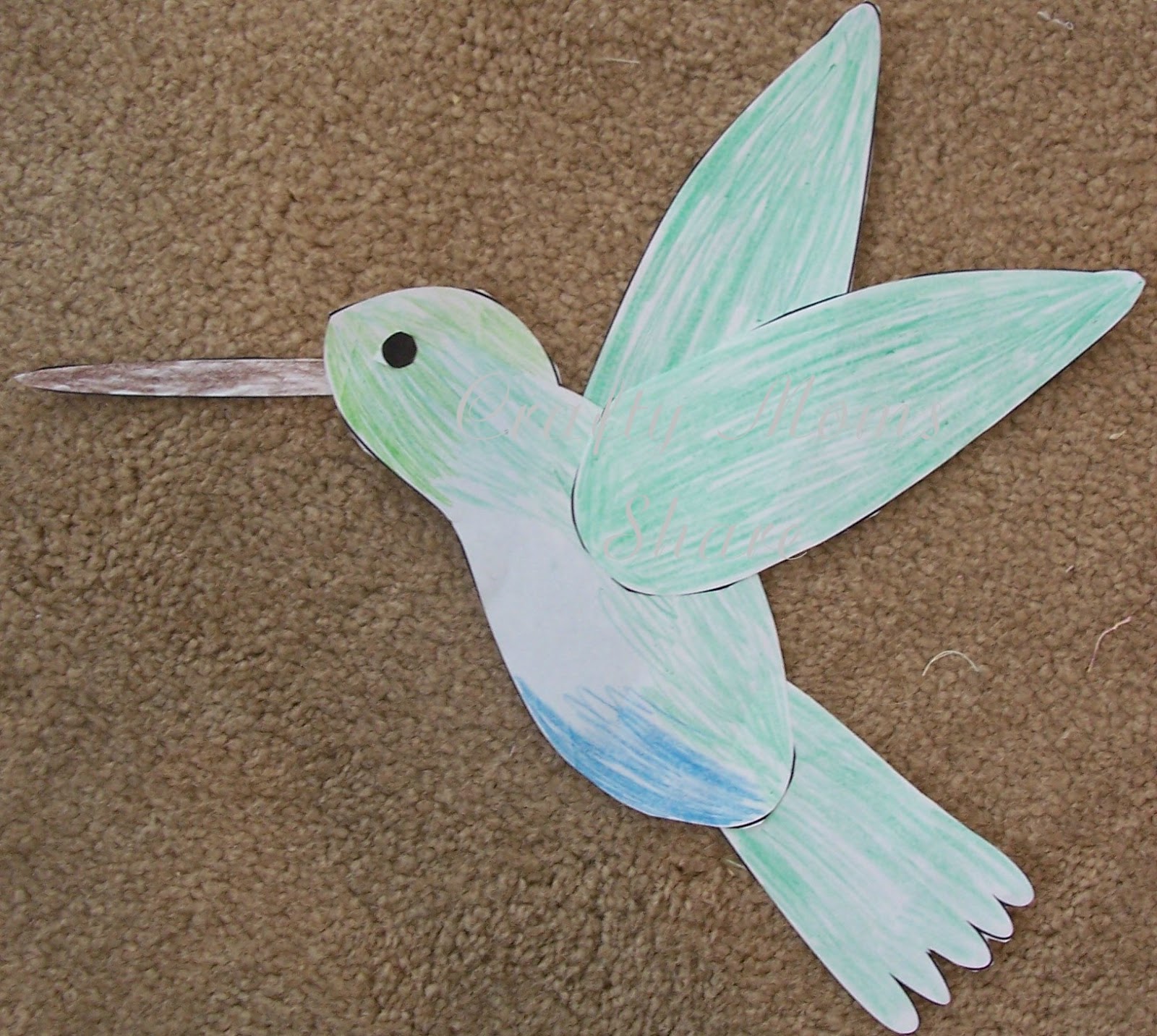 Preschool Hummingbird Craft