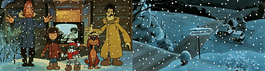 простоквашино 1 сезон 40 серия. простоквашино снежный человек. простоквашино 45 серия.