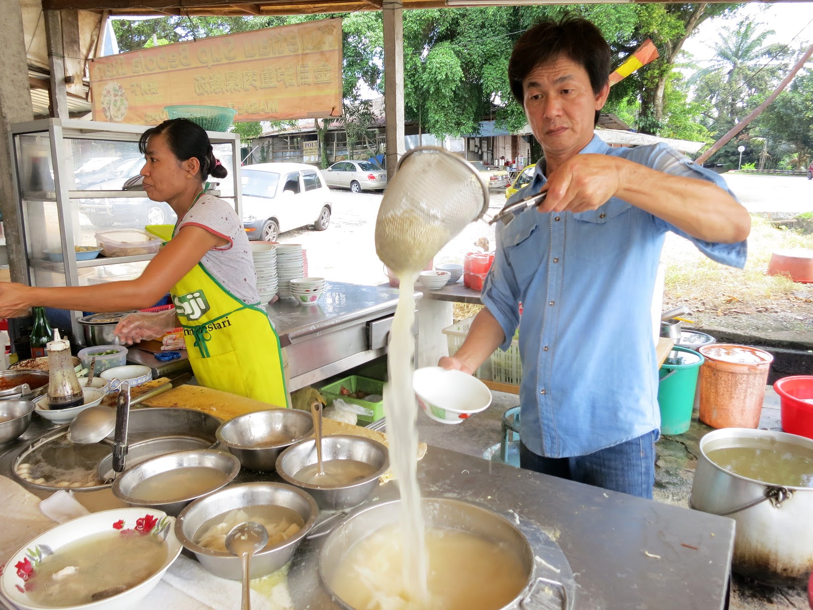 Rambutan Tree Fish Soup Road Side Stall off Jalan Kebun Teh Lama