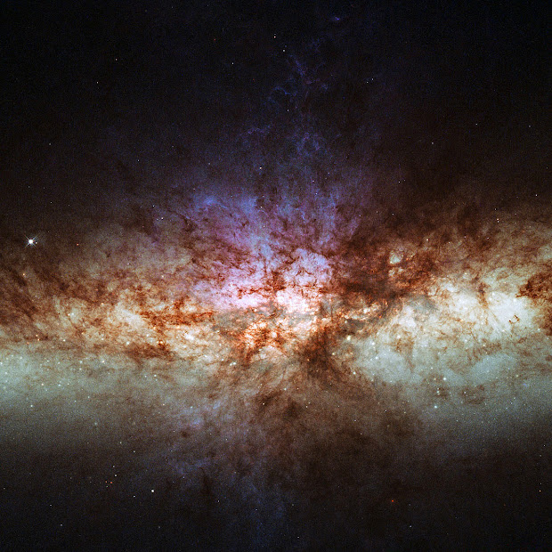 New Hubble view of the core of M82, the Cigar Galaxy