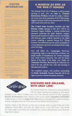 National World War II Museum, New Orleans - Brochure, Visitor's Guide