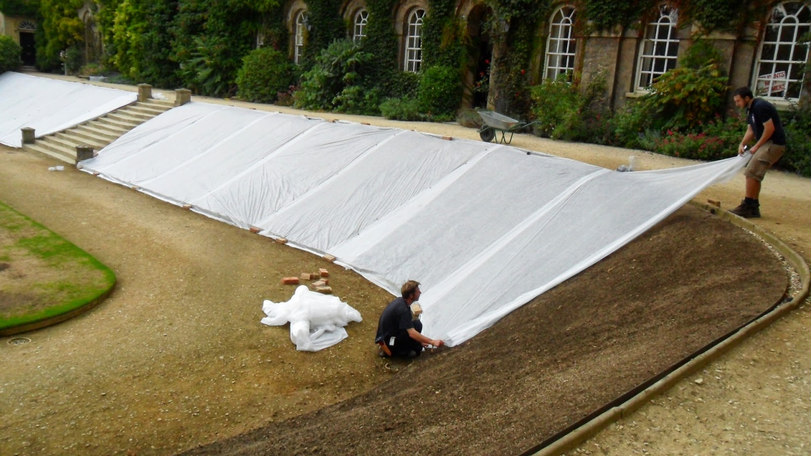 Worcester College Gardeners 20092018 Grass Seed and Horticultural Fleece
