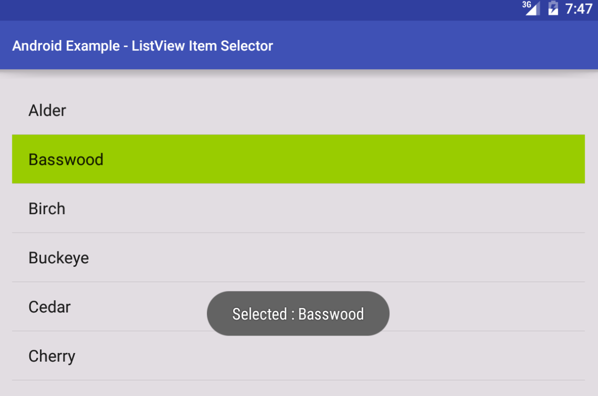 Show Get Selected Item From Listview In Flutter Android Ios Example Images Show Get Selected Item From Listview In Flutter Android Ios Example Images