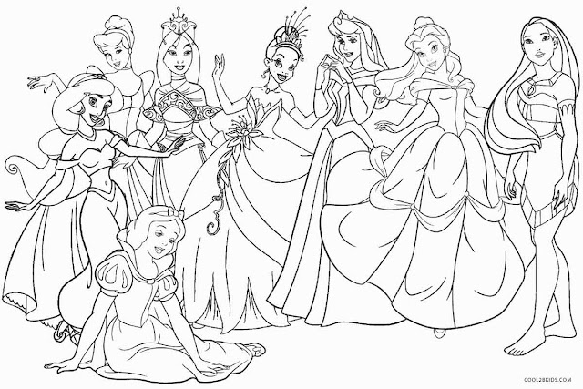 tranh tô màu công chúa Disney 16 tranh tô màu công chúa Disney 16
