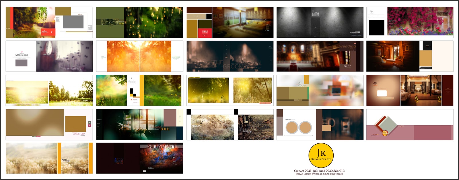 jk wedding album templates