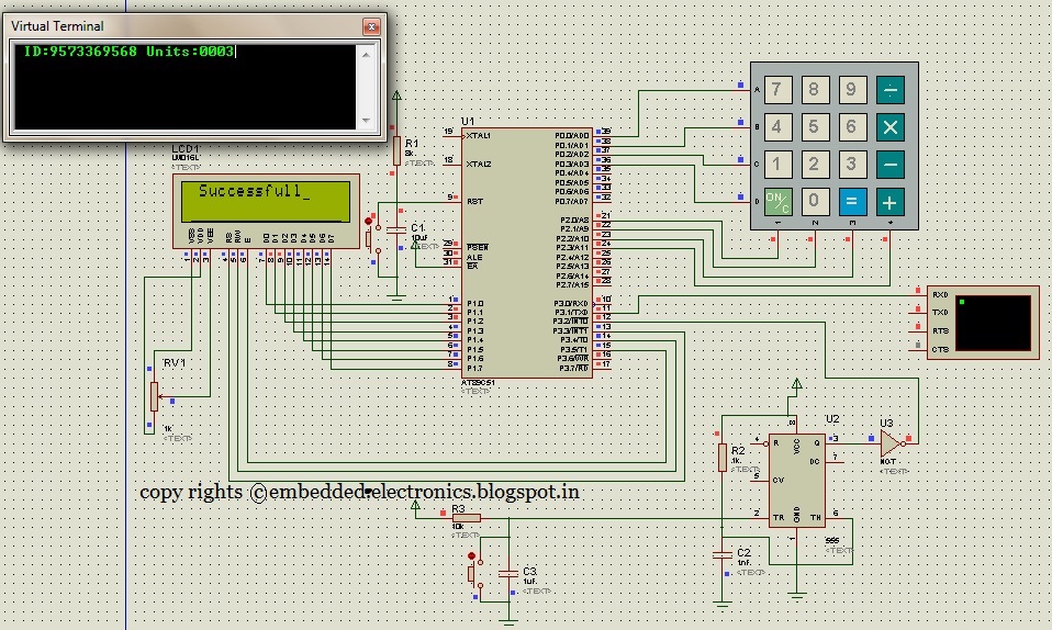 EmbeddedElectronics Smart Energy Meter using 8051