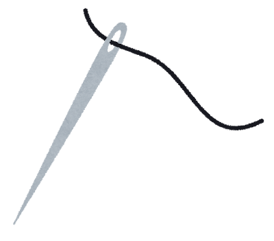 縫い針のイラスト(裁縫)