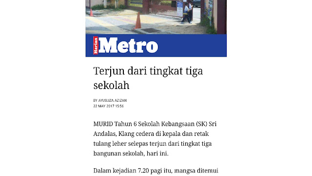 Murid terjun bangunan