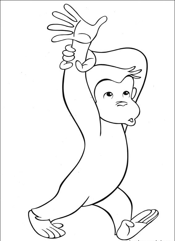 face of curious george coloring pages - photo #18