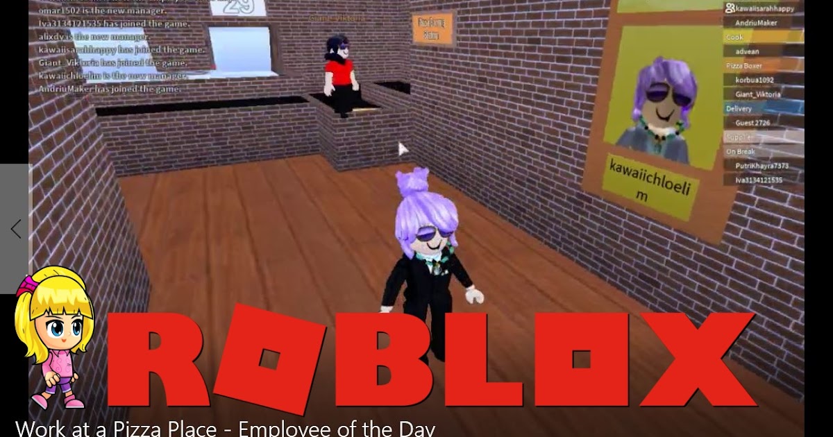 Chloe Tuber Roblox Work At A Pizza Place Gamelog