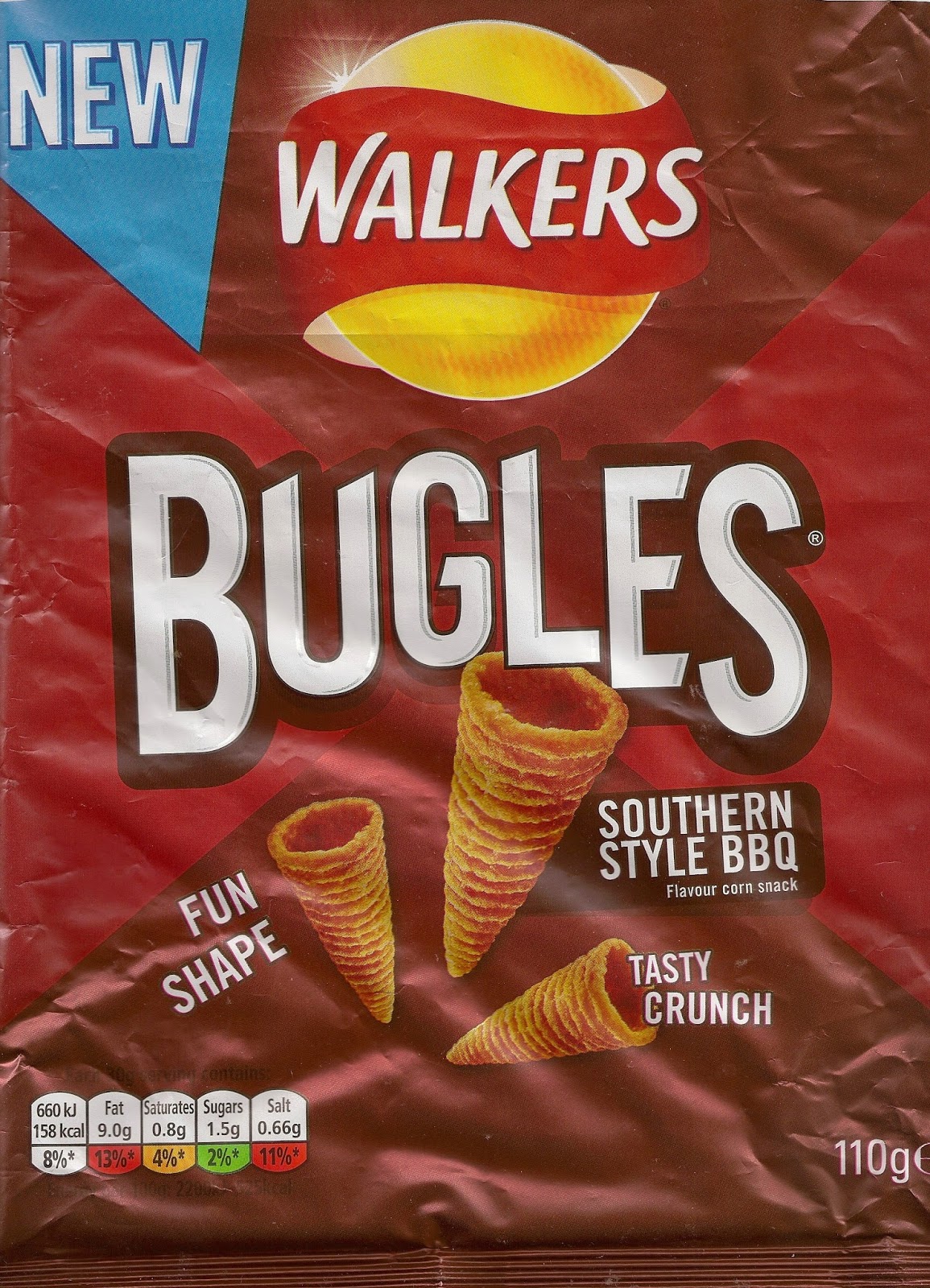 Cheeseburger Crisps & Other Stories: Walkers Bugles Southern Style BBQ