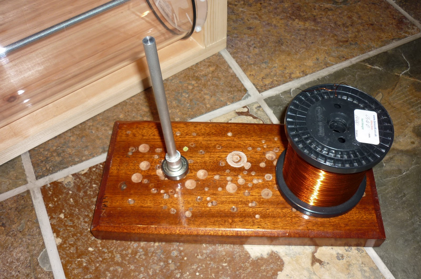 Paul's Tesla Coil Blog Winding Jig Upgrades