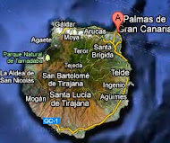 Las Palmas de Gran Canaria on the Map