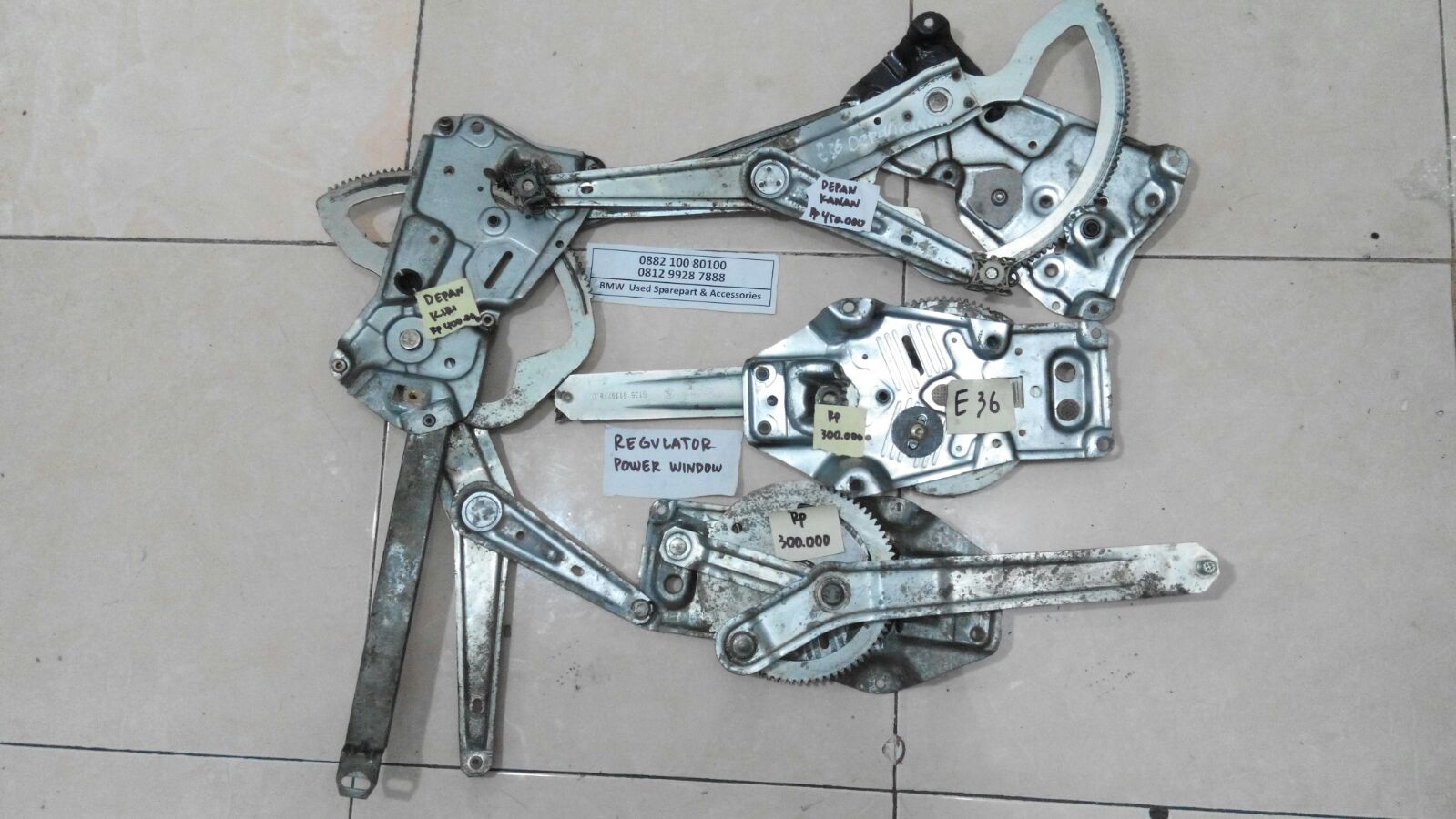 Sparepart BMW Second Regulator Power Window BMW E36