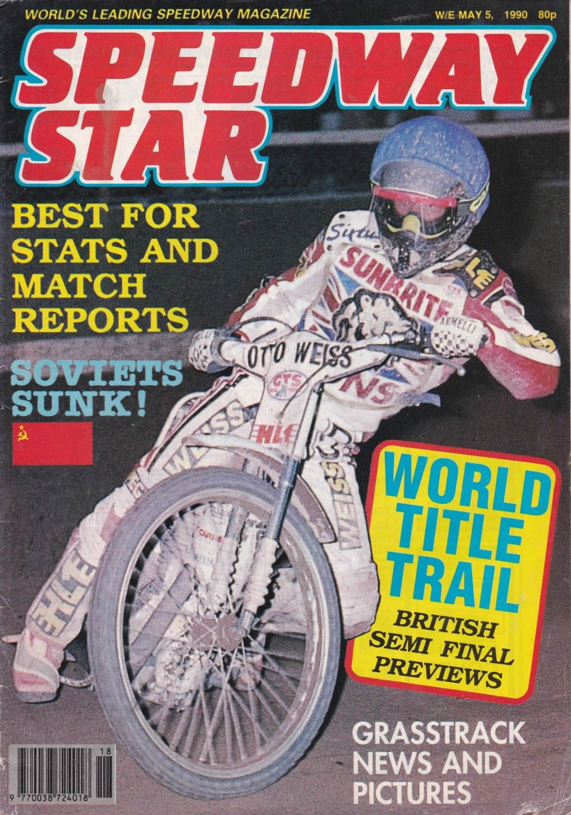 BRITISH FINAL SPECIAL SPEEDWAY STAR MAY 19 1990 BRITISH FINAL SPECIAL SPEEDWAY STAR MAY 19 1990