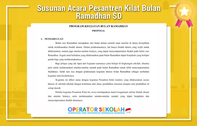 Proposal Sanlat Ramadhan Sd Jurnal Siswa