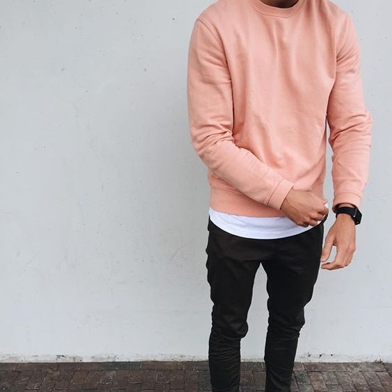 blusa de moletom masculino rosa