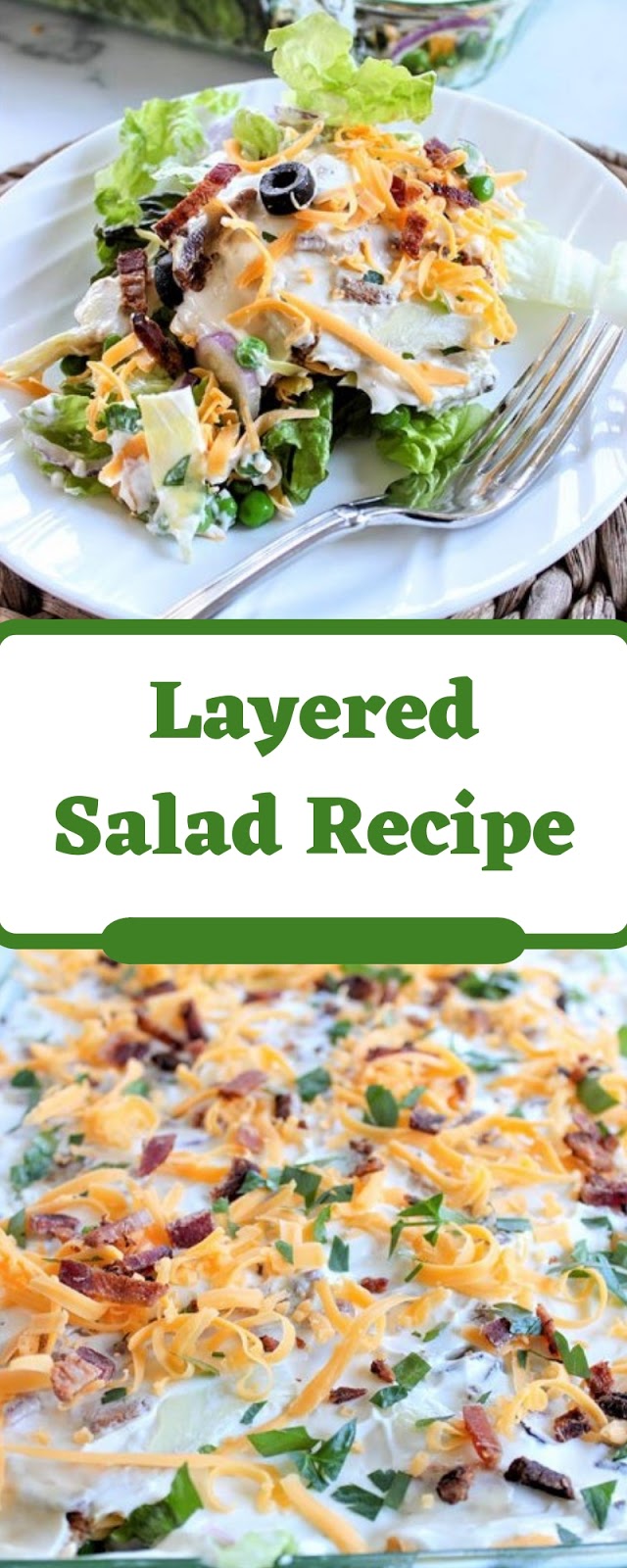 Layered Salad Layered Overnight Salad With Mayonnaise Recipe Shelia