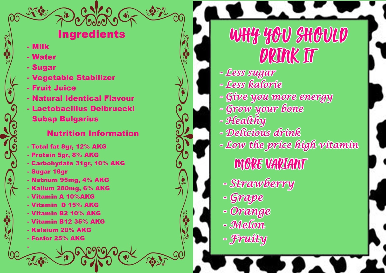 Contoh Gambar Leaflet Bahasa Inggris Lengkap Kumpulan