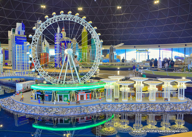 Ain Dubai ferris wheel at Legoland Dubai Miniland 