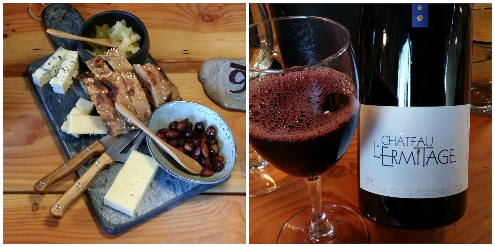 Elmegaarden Cheese and Chateau l'Ermitage red wine - Madværket at Smukfest