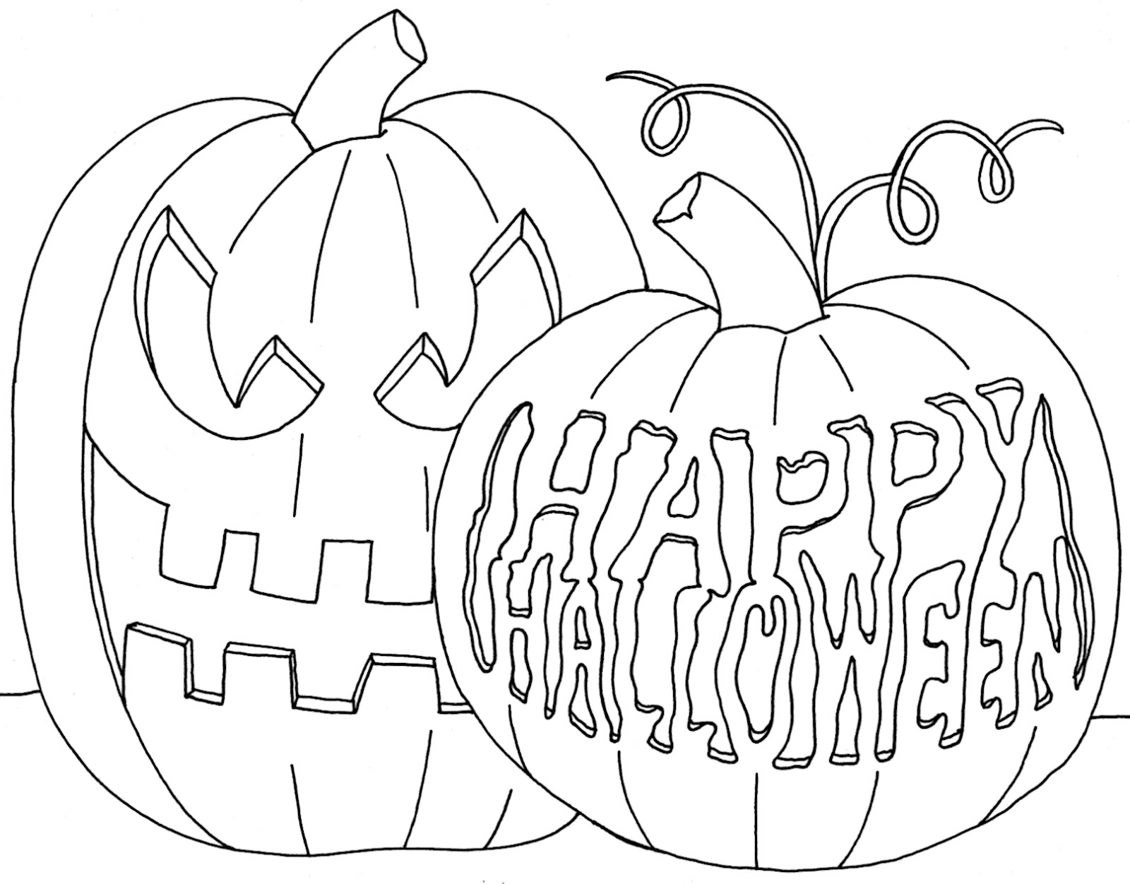 jack o lantern faces coloring pages - photo #33