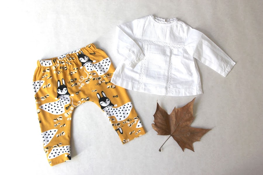 DIY Tutorial y patrones legins de bebé