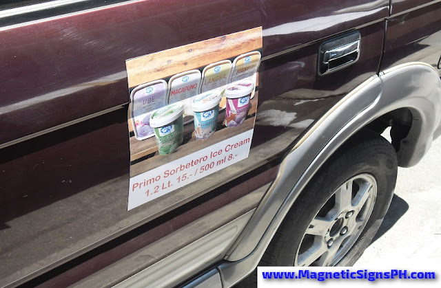 Vehicle Magnetic Sign - Primo Sorbetero Ice Cream