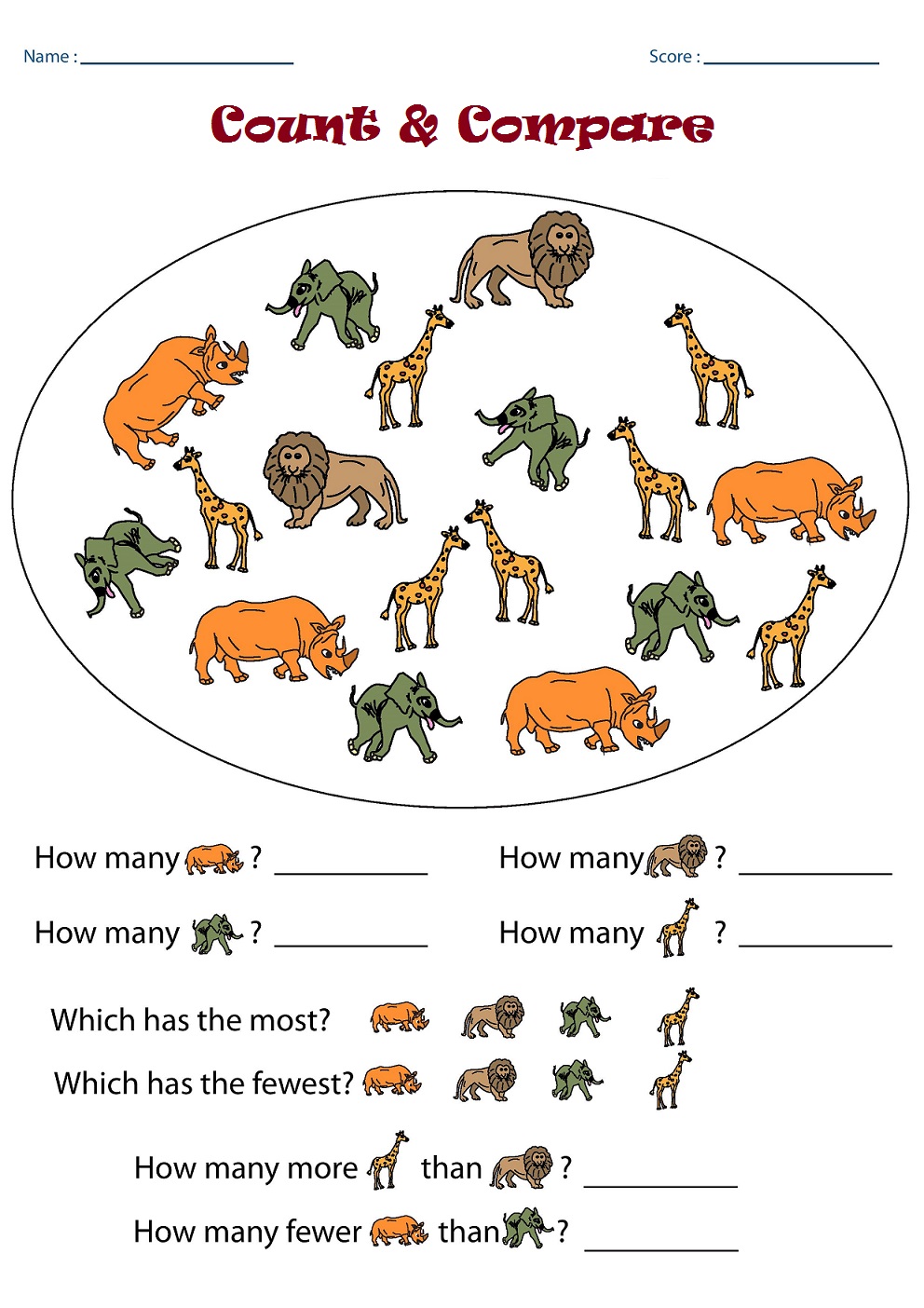 Kindergarten Worksheets: Kindergarten Math Worksheets ...