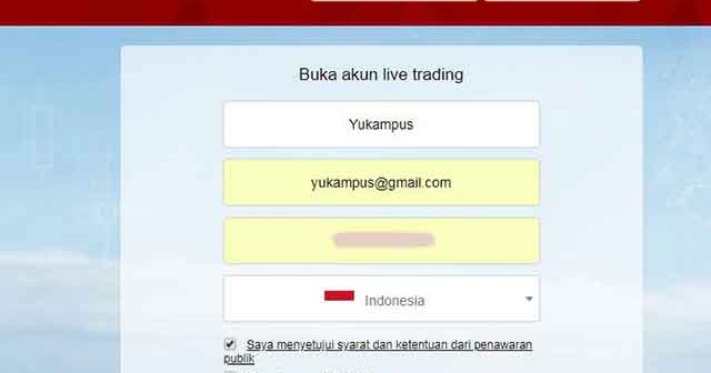 Cara Daftar Registrasi Verifikasi Dan Login Akun Live Instaforex Yukampus