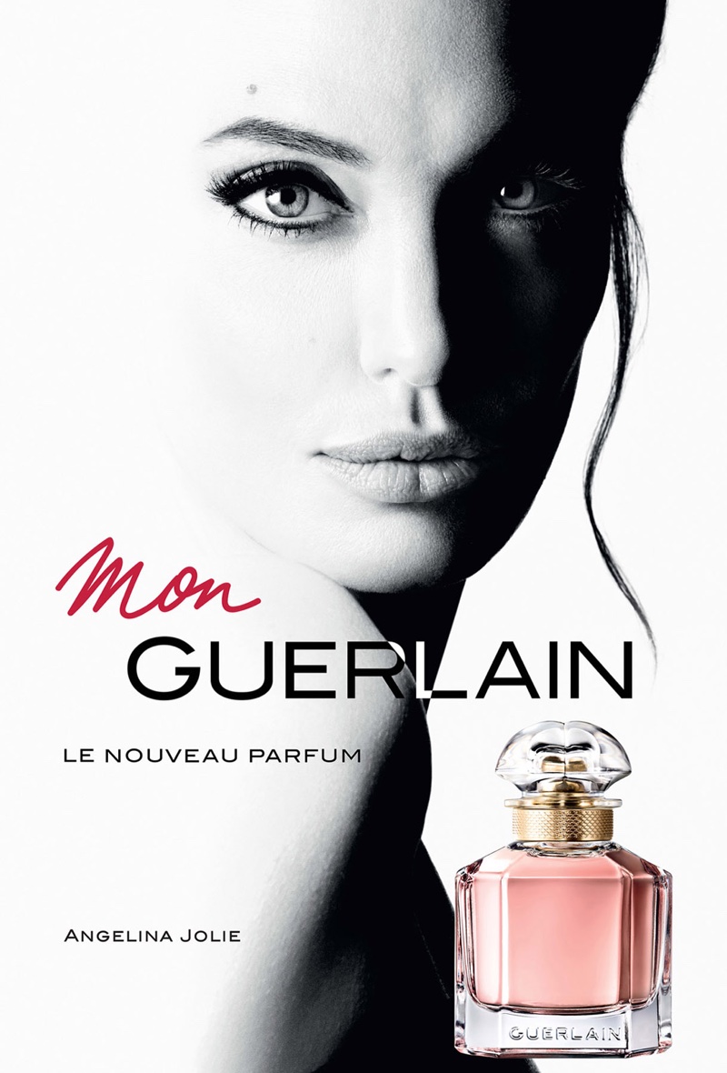 Angelina Jolie stars in the Mon Guerlain Fragrance Campaign