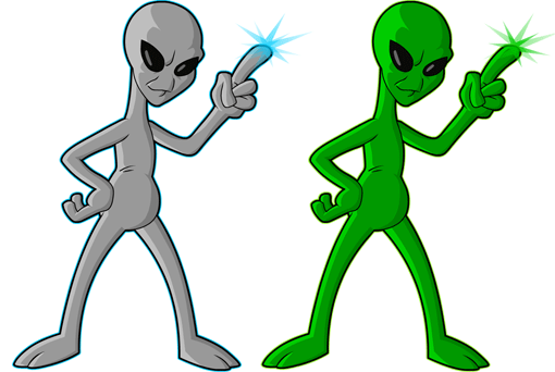 free cartoon alien clipart - photo #14