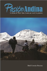 Portada de la novela, escrita por Raúl Germán, Pasión Andina
