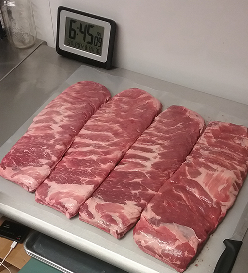 Cheshire Heritage pork ribs for BBQ competition 