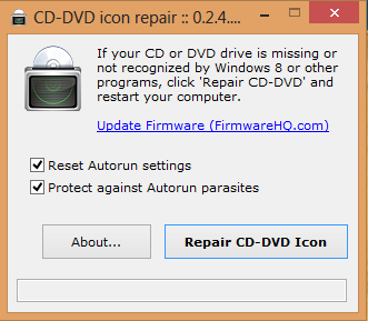 CD-DVD ICON REPAIR VERSION 0.2.4.245