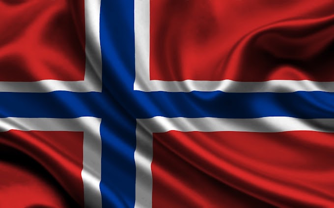 3D Noorse vlag achtergrond