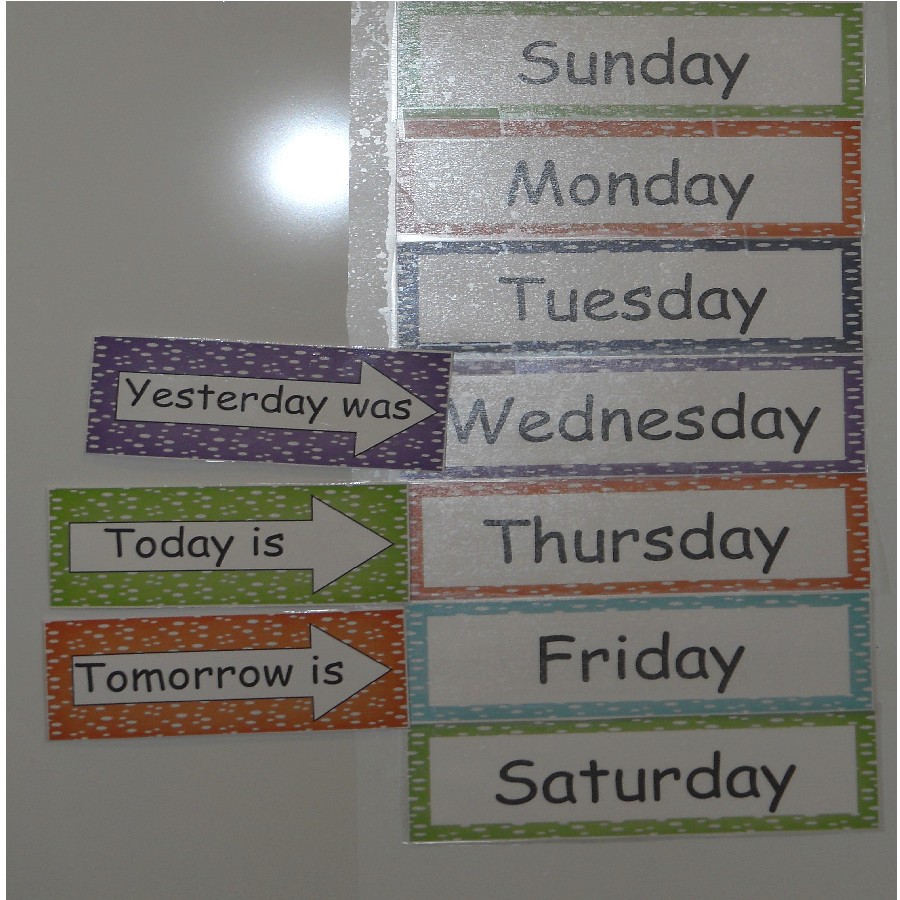 Learning and Teaching With Preschoolers: Days of the Week Freebie