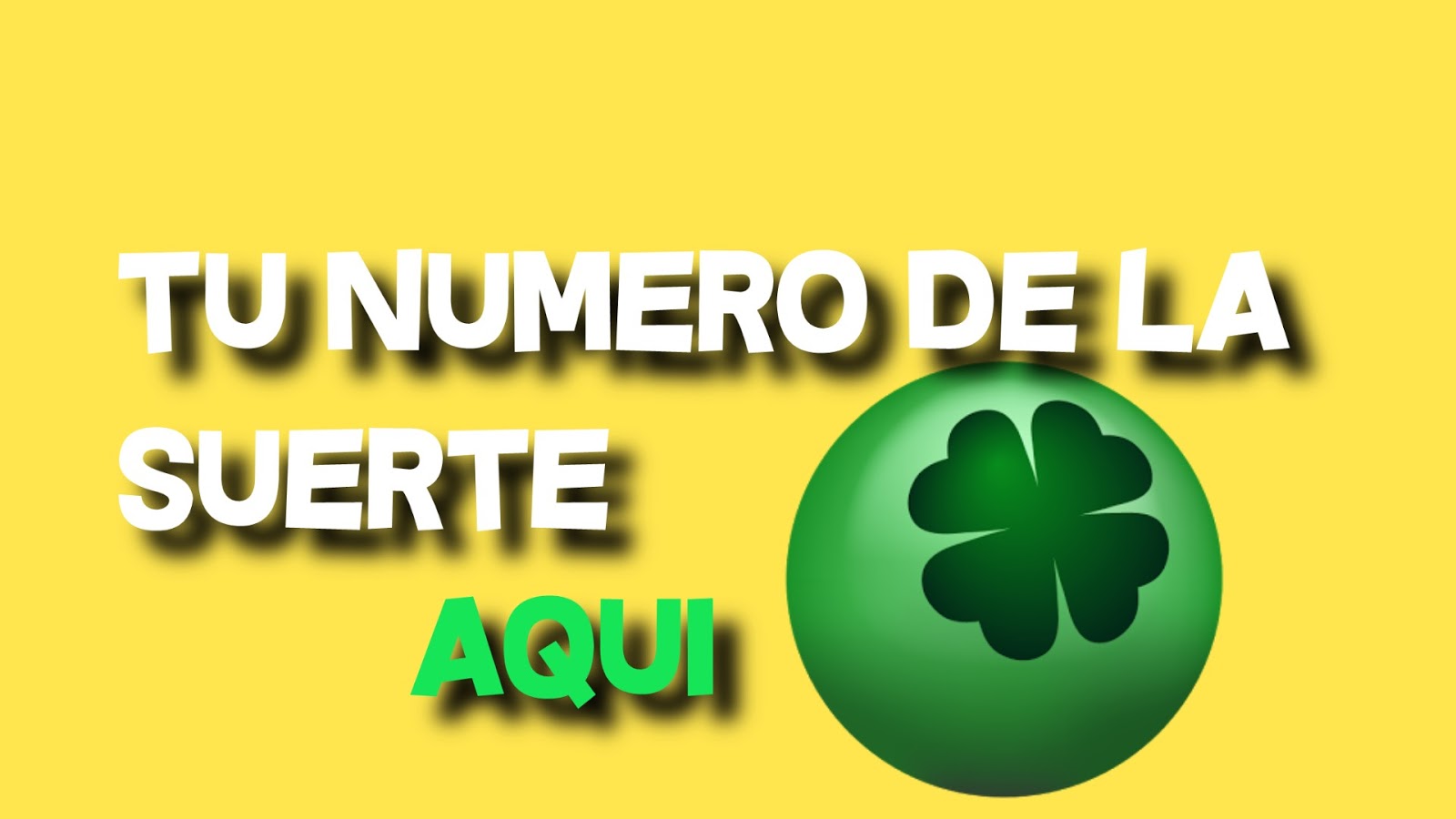 NUMEROS DE LA SUERTE PARA EL FIN DE SEMANA