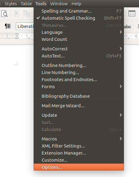 Cara mengubah ukuran inchi ke cm di LibreOffice Writer - Newbie Note