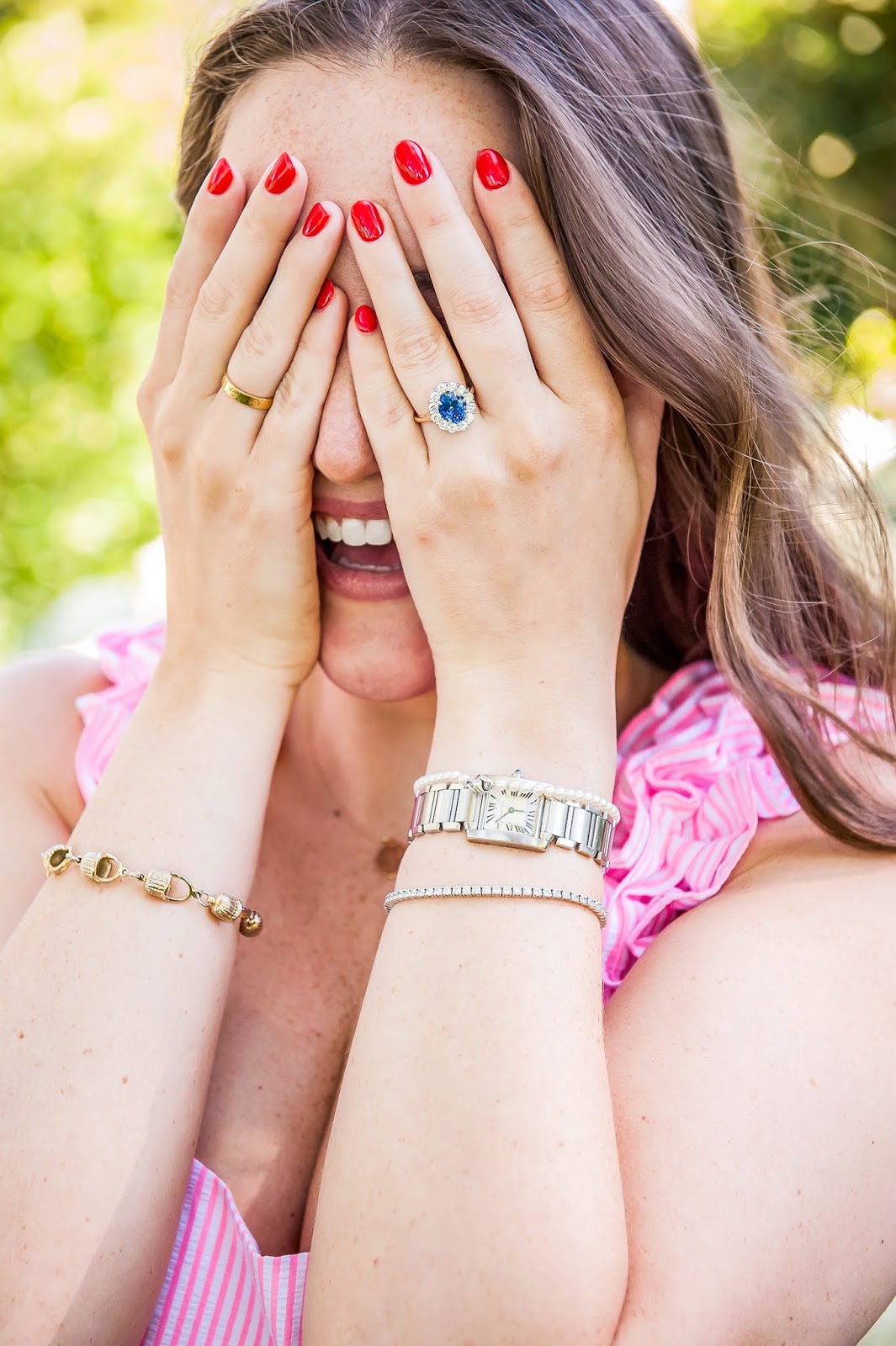 Engagement Ring featured by popular New York style blogger, Covering the Bases