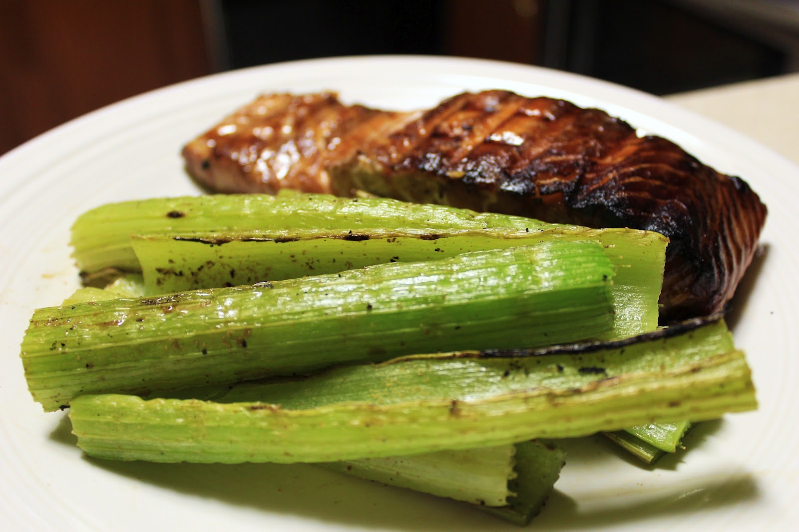 My new obsession will be...grilled celery. Yep.