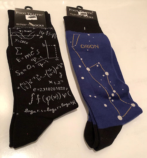 Crib sheet socks for your next physics test?  (Photo Source: Palmia Observatory)