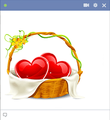 Basket of Hearts for Facebook