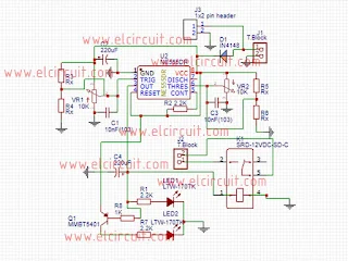 Automatic 12V Battery Charger Circuit Schematic