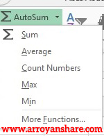 cara menggunakan autosum di excel 2007 cara menggunakan autosum di excel 2007