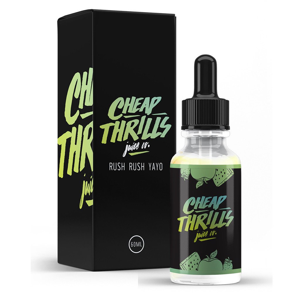 The vaping giraffe Juice Review Rush Rush Yayo by Cheap Thrills Juice Co.