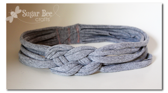 knotted headband from tshirt yarn - a how-to tutorial