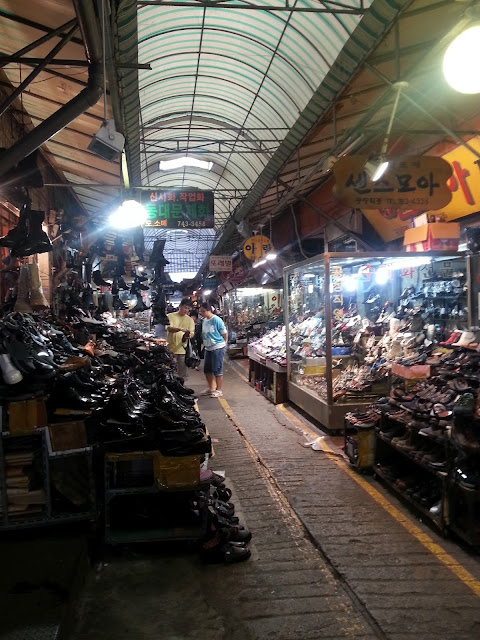 Shoe shops at Dongdaemun